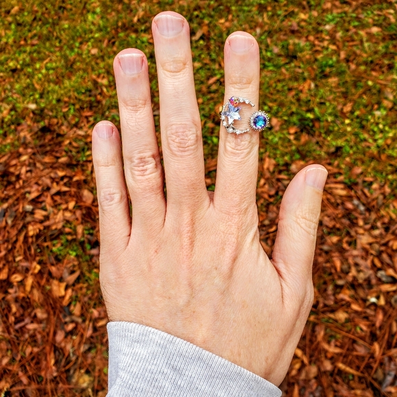 Constellation Galaxy Multi Color Gem Ring - Picture 12 of 14